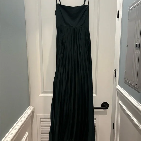 Abercrombie & Fitch | Dresses | Abercrombie Dark Green Wedding Guest Dress  Worn Once | Poshmark